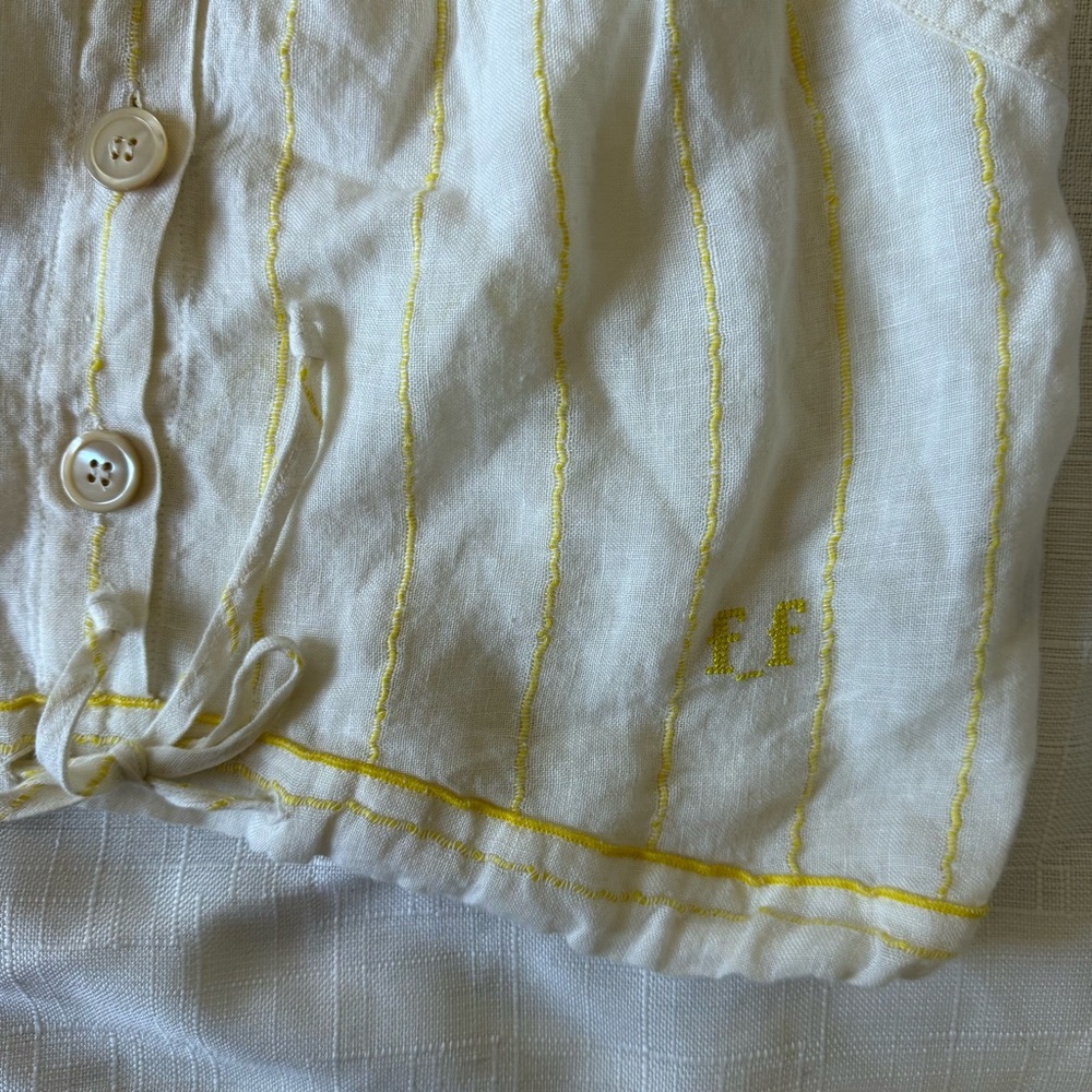 Forte Forte striped linen crop top large - Picture 3 of 6